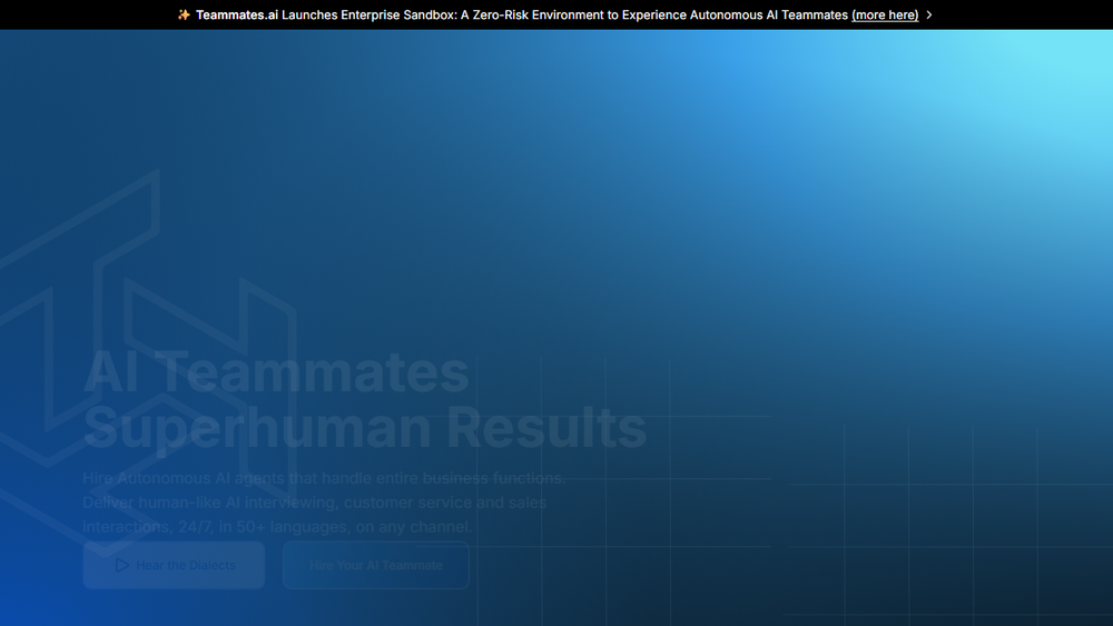 Screenshot of Teammates.ai Screenshot of Teammates.ai