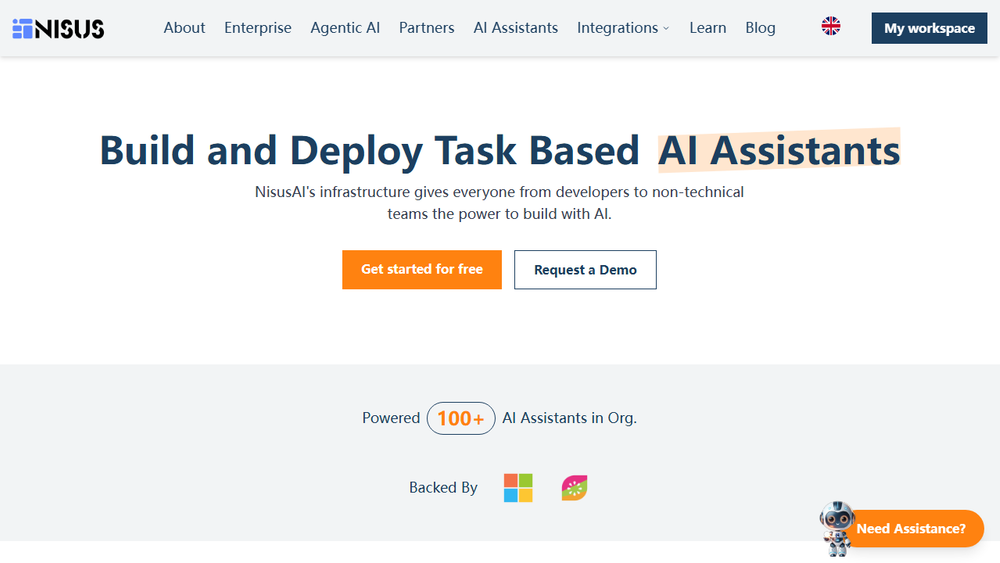 Screenshot of NisusAI - Create Customized AI Assistants Screenshot of NisusAI - Create Customized AI Assistants