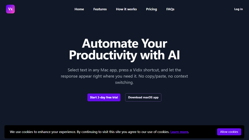 Screenshot of Vidix Screenshot of Vidix