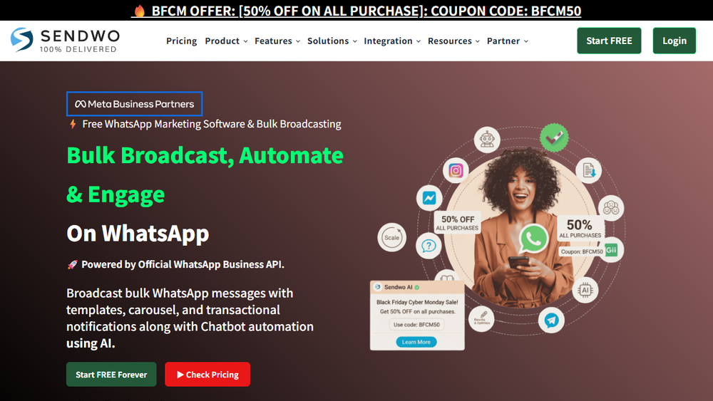 Screenshot of SendWo: Free WhatsApp Marketing Software Screenshot of SendWo: Free WhatsApp Marketing Software