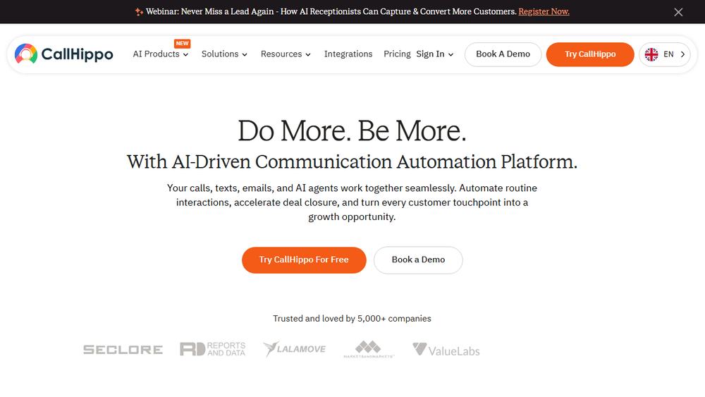 Screenshot of CallHippo Screenshot of CallHippo