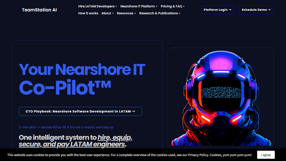 Screenshot of TeamStation AI