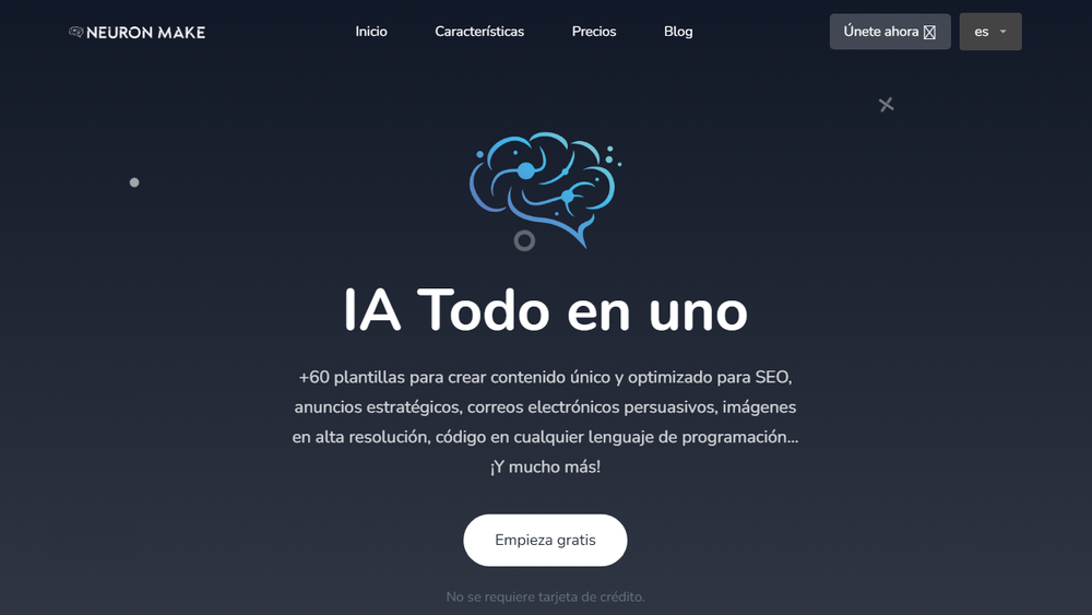 Screenshot of Neuron Make · IA Todo en uno Screenshot of Neuron Make · IA Todo en uno