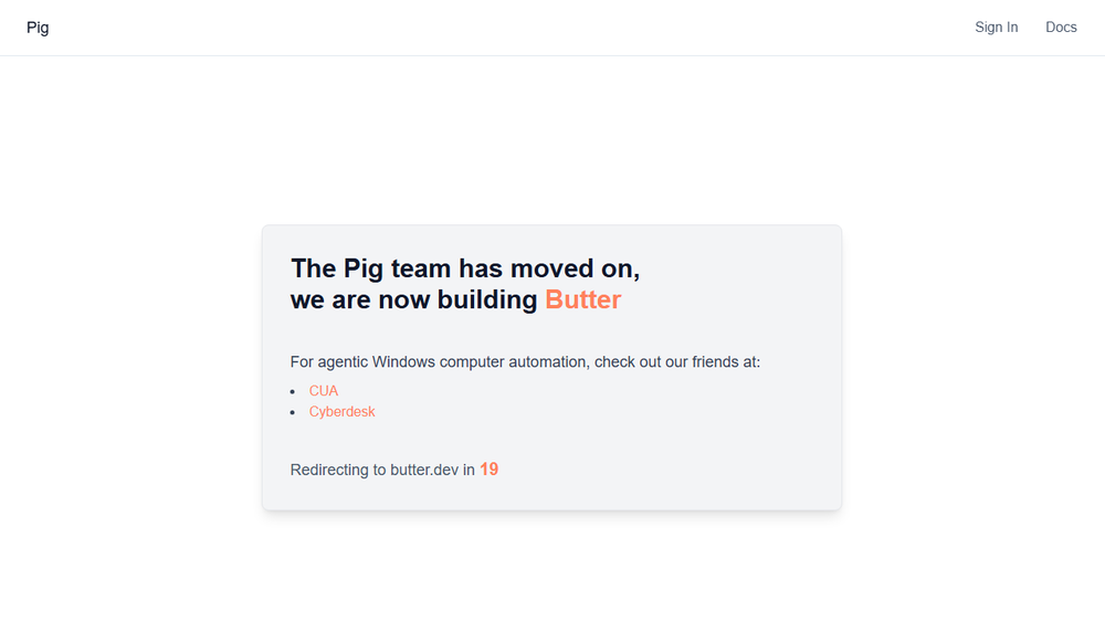 Screenshot of Pig - Windows App Automation API