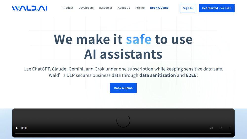 Screenshot of Wald.ai Screenshot of Wald.ai