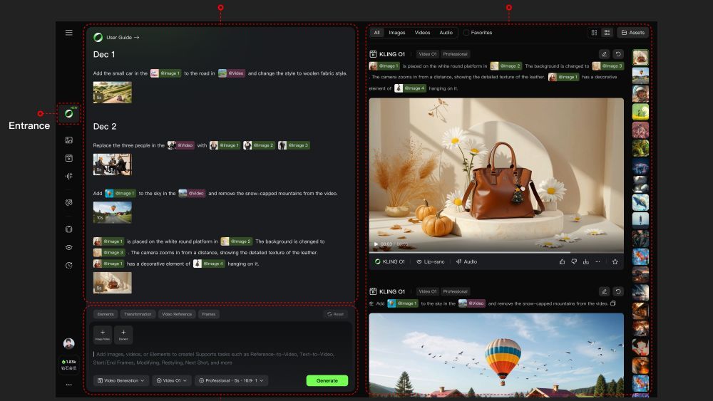image of Kling VIDEO O1 image of Kling VIDEO O1
