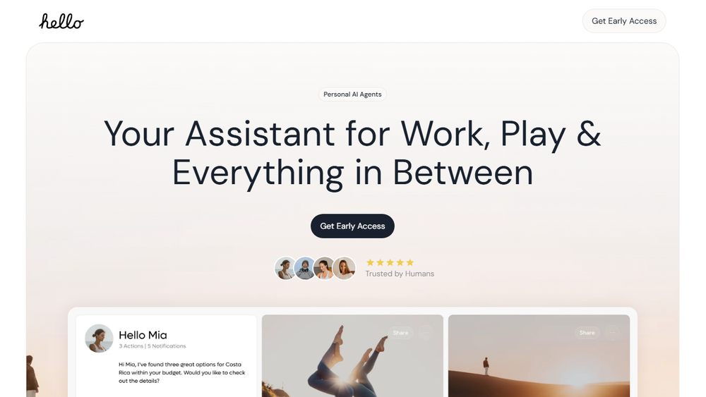 Screenshot of Personal AI Agents