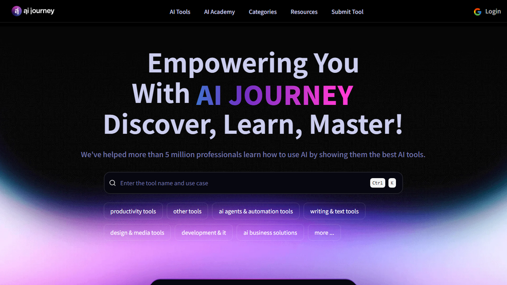 Screenshot of AIJourney