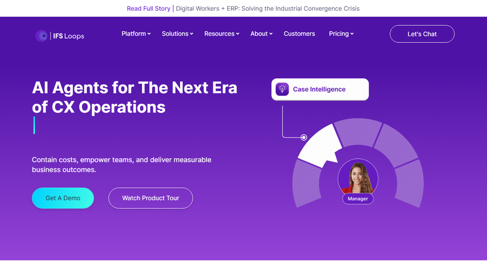 Screenshot of TheLoops AI for CX