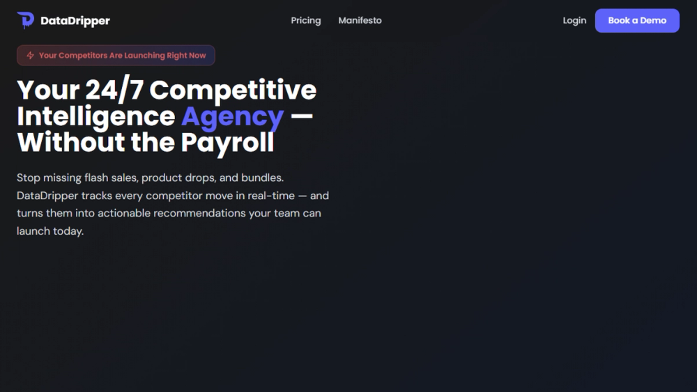Screenshot of DataDripper Screenshot of DataDripper