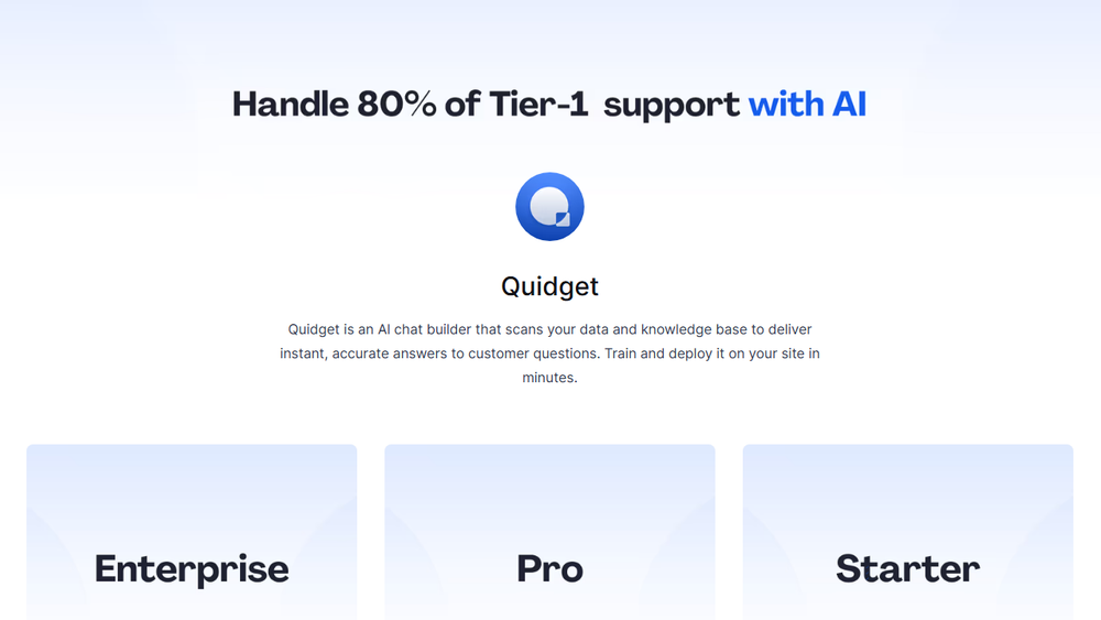 Screenshot of Quidget
