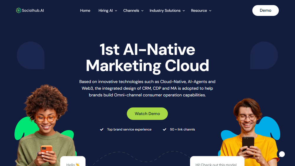 Screenshot of Socialhub.AI Screenshot of Socialhub.AI