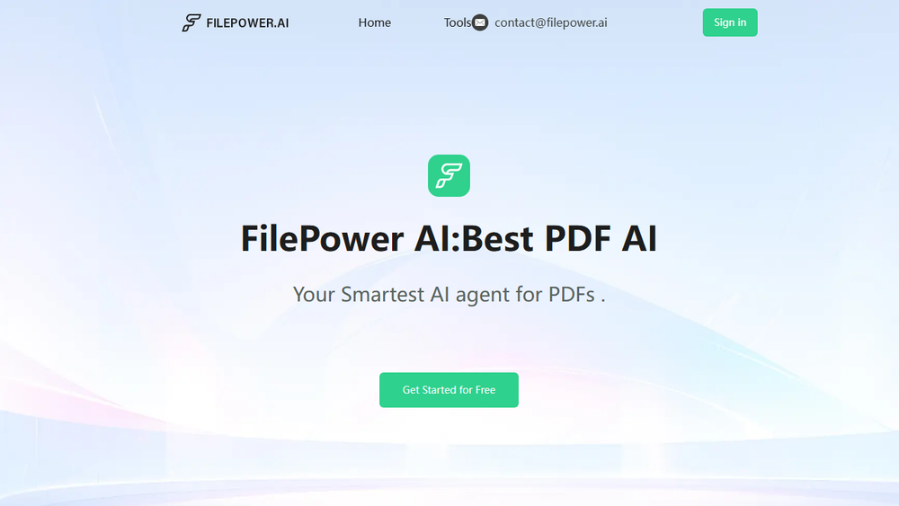 Screenshot of FilePower AI