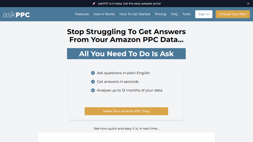Screenshot of askPPC