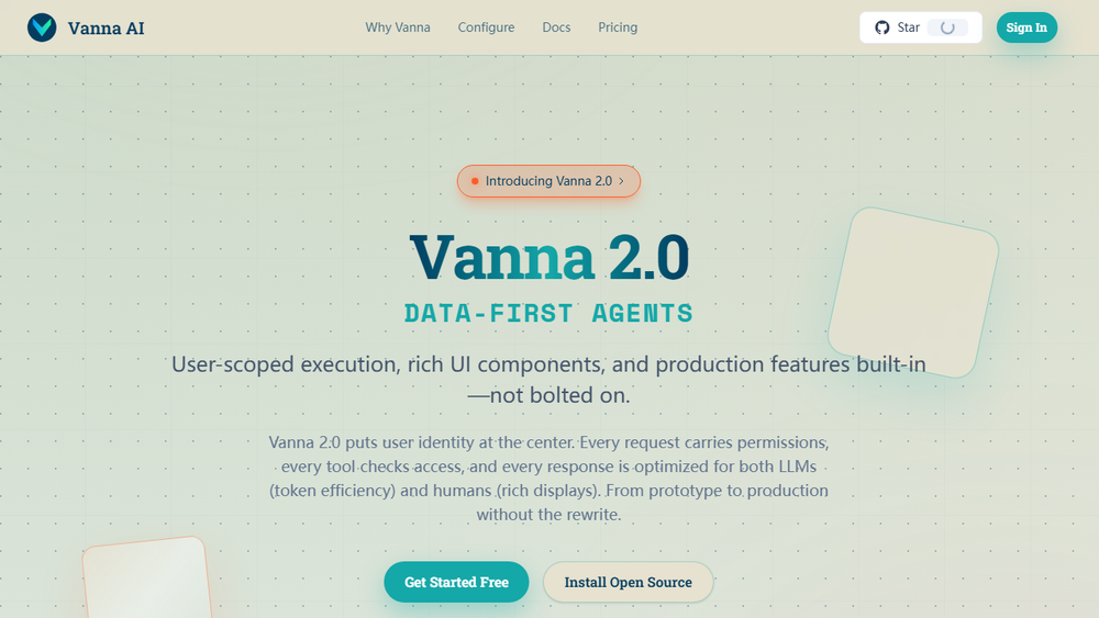 Screenshot of Vanna AI Screenshot of Vanna AI