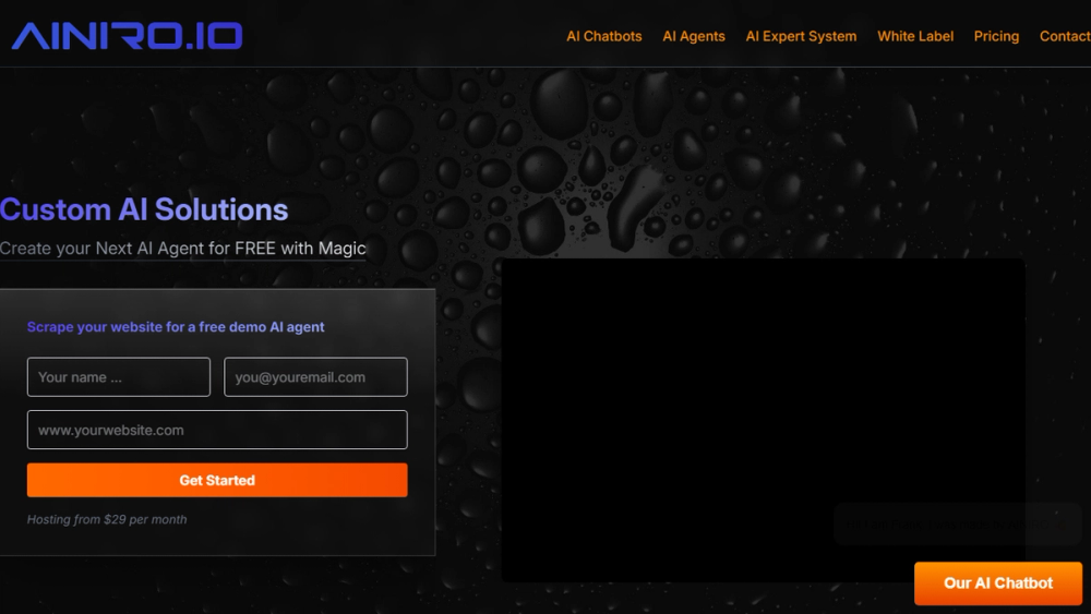 Screenshot of AINIRO: Custom AI Solutions