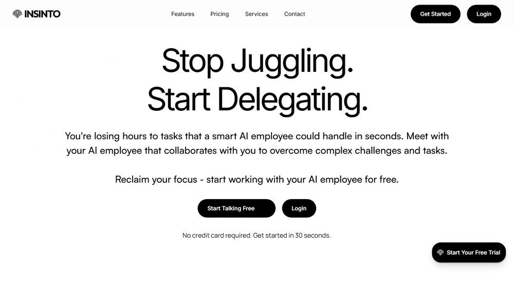 Screenshot of INSINTO