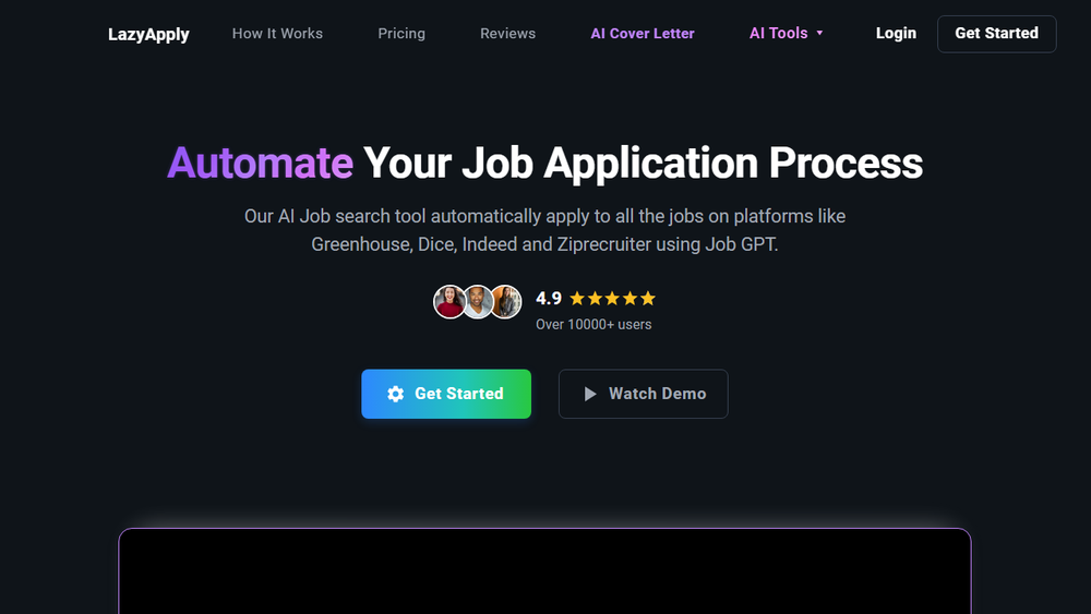 Screenshot of LazyApply
