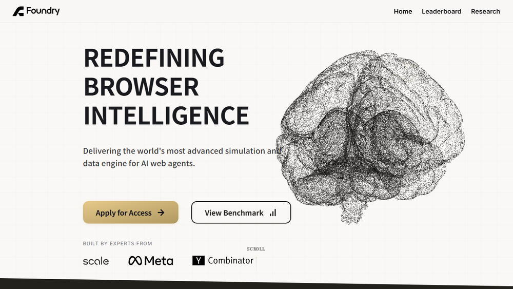 Screenshot of Foundry: Enterprise Data and Simulation for AI Web Agents