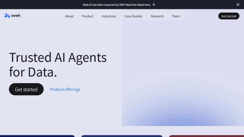 Screenshot of Seek AI