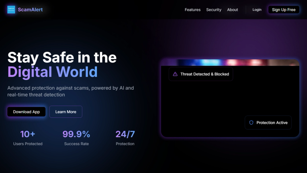 Screenshot of ScamAlert Screenshot of ScamAlert
