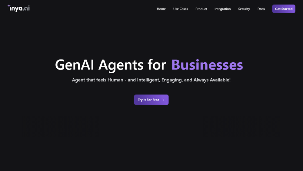 Screenshot of Inya.ai - GenAI No-code Agentic Platform Screenshot of Inya.ai - GenAI No-code Agentic Platform