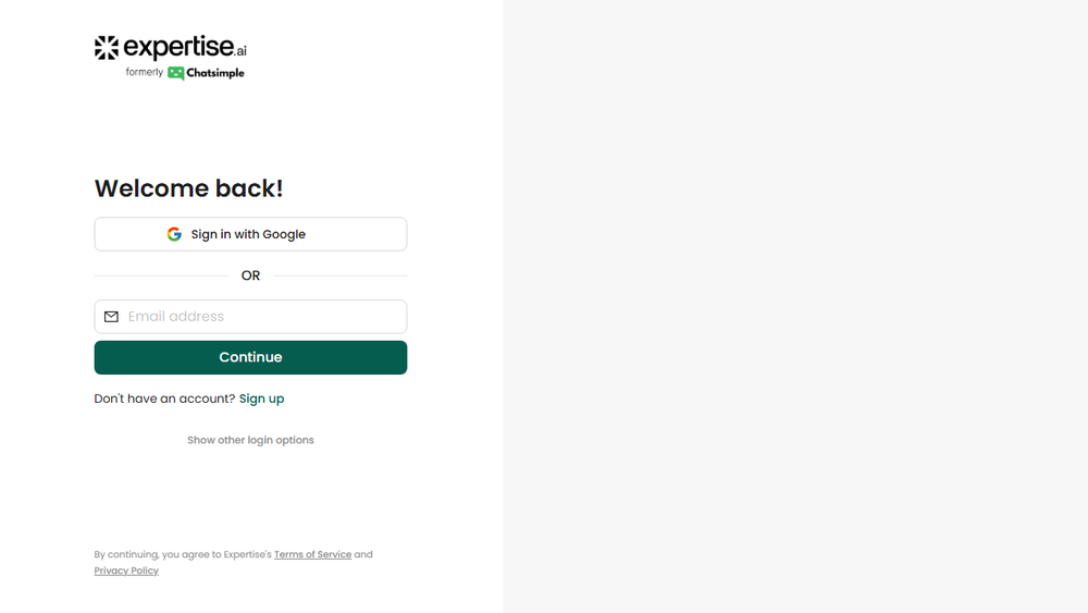 Screenshot of Expertise.ai Agent Builder Platform