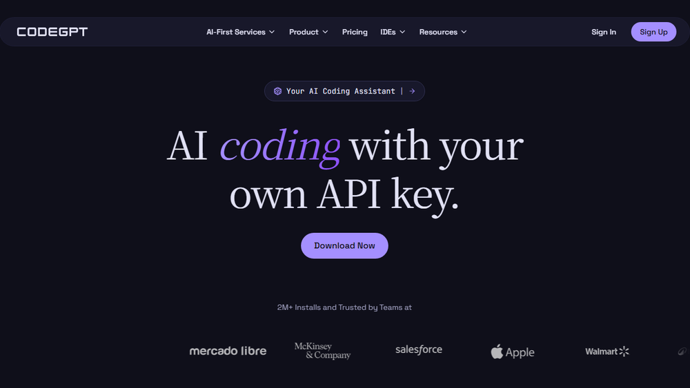 Screenshot of CodeGPT Screenshot of CodeGPT
