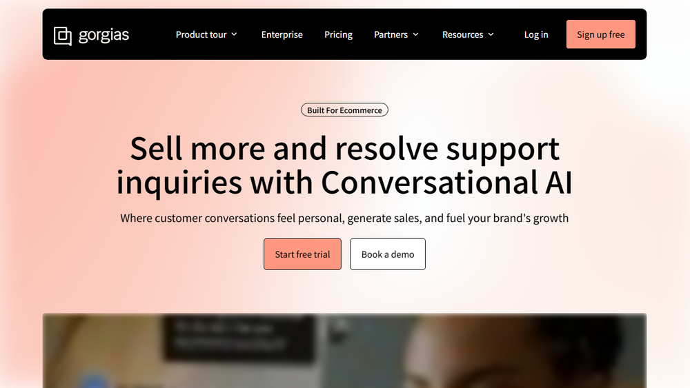 Screenshot of Gorgias: Conversational AI Platform for Ecommerce