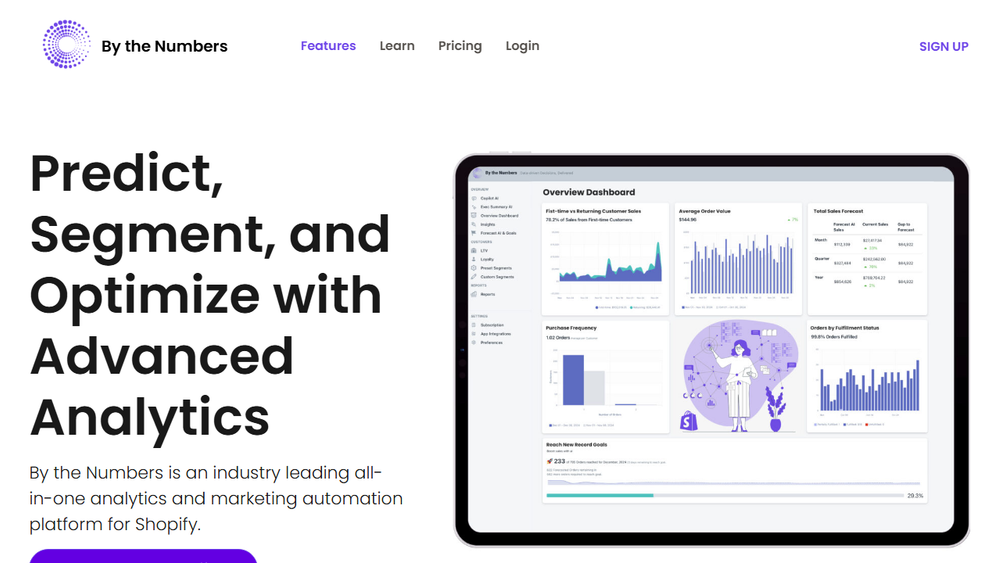 Screenshot of By the Numbers App