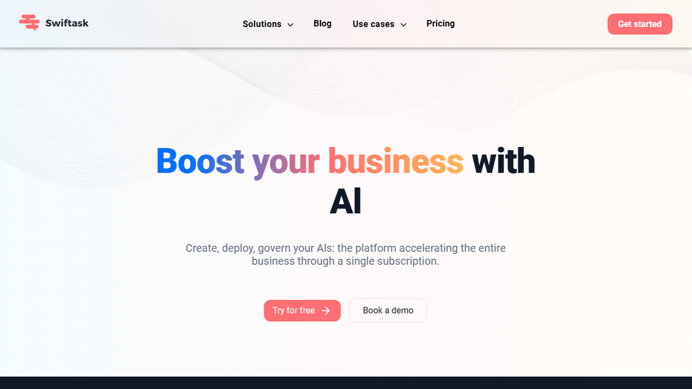 Screenshot of Swiftask AI Workspace