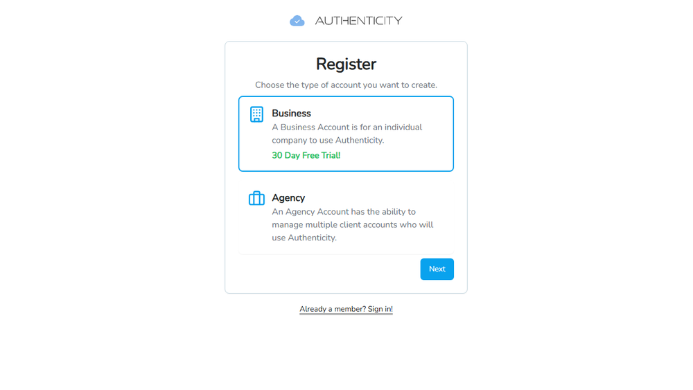 Screenshot of Authenticity Leads Screenshot of Authenticity Leads