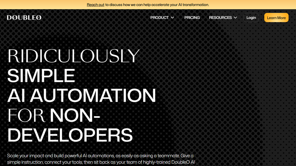 Screenshot of DoubleO.ai