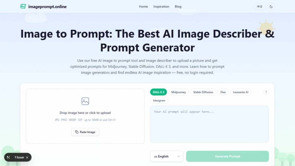 image of Image to Prompt Generator Free image of Image to Prompt Generator Free
