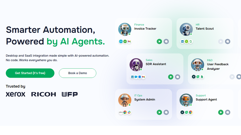 Screenshot of ElectroNeek AI Agents