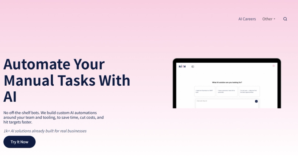 Screenshot of Niya AI