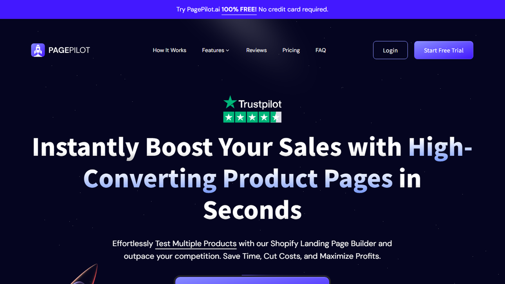 Screenshot of PagePilot.ai - AI Shopify Landing Page Builder Screenshot of PagePilot.ai - AI Shopify Landing Page Builder