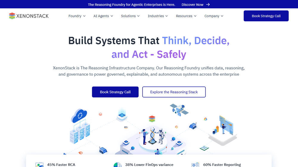 Screenshot of XenonStack - AI Reasoning Foundry