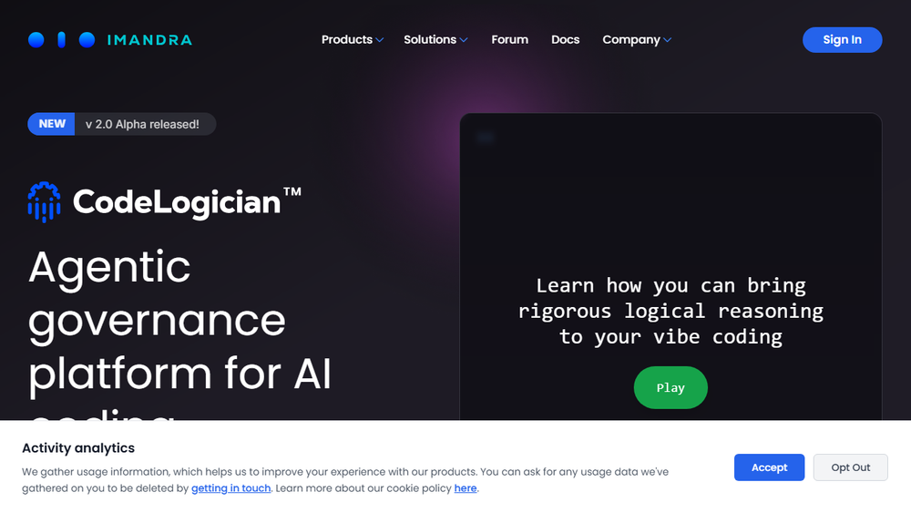 Screenshot of Imandra Inc. - Reasoning as a Service® Screenshot of Imandra Inc. - Reasoning as a Service®