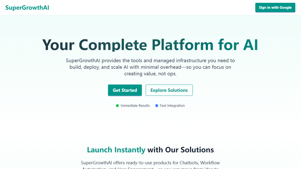 Screenshot of SuperGrowthAI Screenshot of SuperGrowthAI