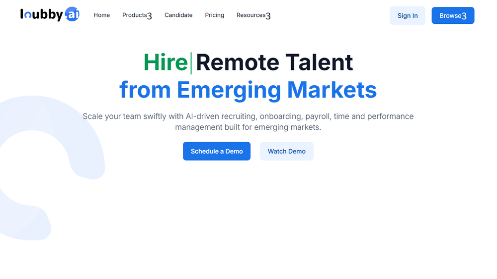 Screenshot of Loubby