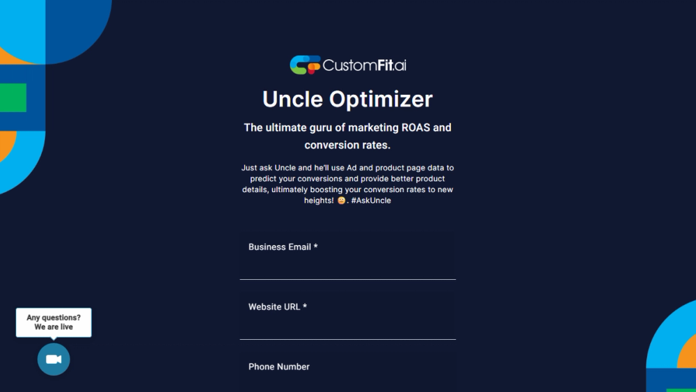 Screenshot of D2C Website Conversion Score Calculator