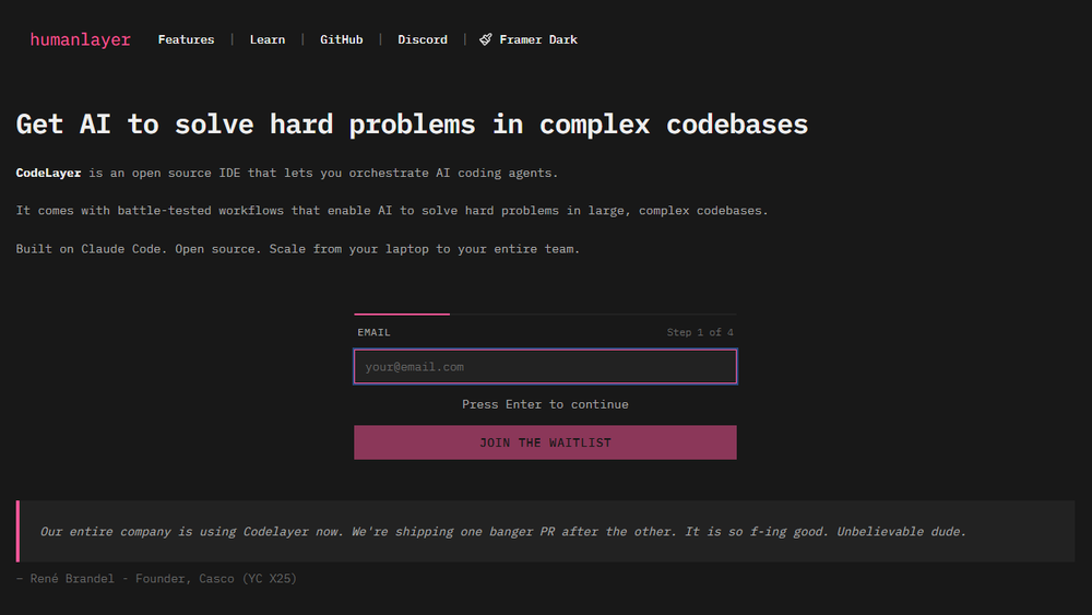 Screenshot of HumanLayer Screenshot of HumanLayer