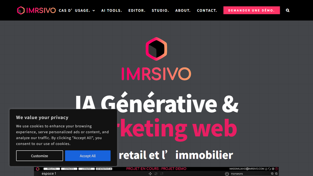 Screenshot of IMRSIVO