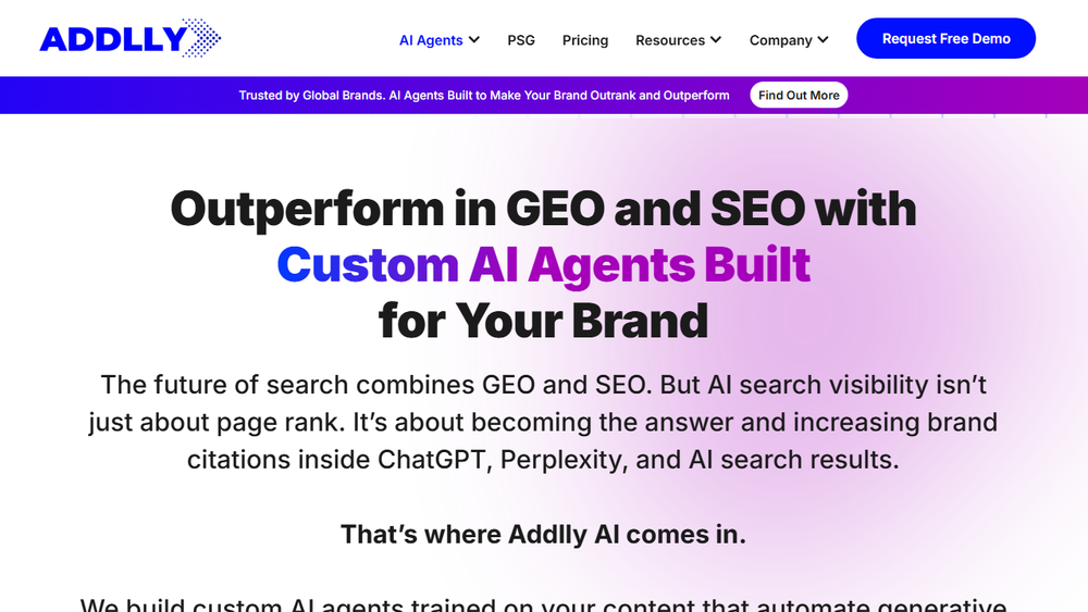 Screenshot of Addlly AI Screenshot of Addlly AI