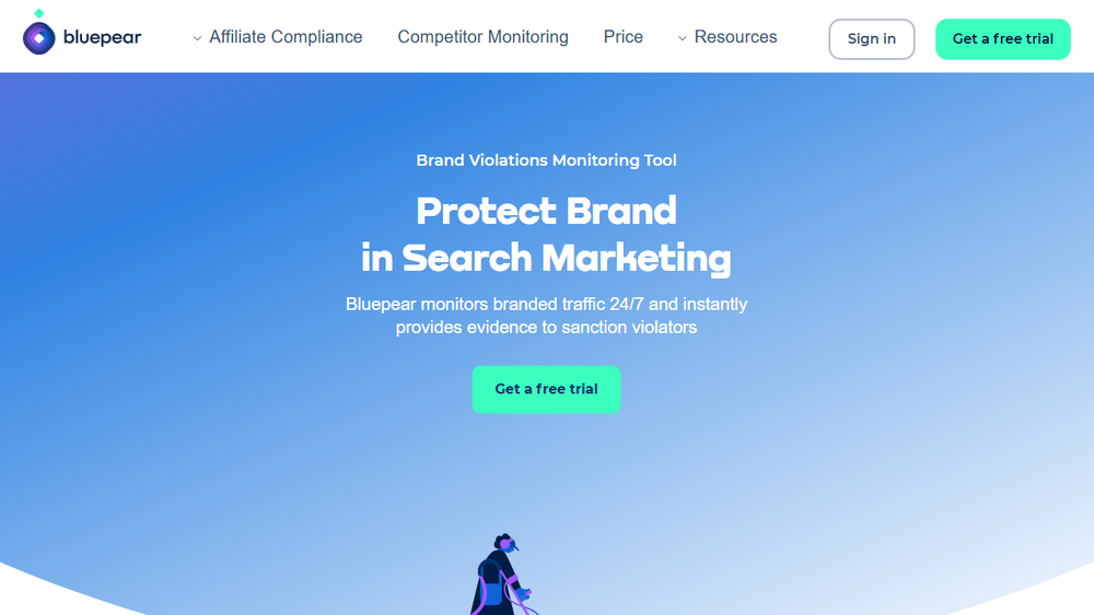 Screenshot of Bluepear - AI Brand Protection & Tracking Tools Screenshot of Bluepear - AI Brand Protection & Tracking Tools