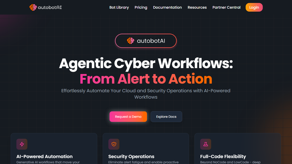 Screenshot of autobotAI Automation Platform Screenshot of autobotAI Automation Platform