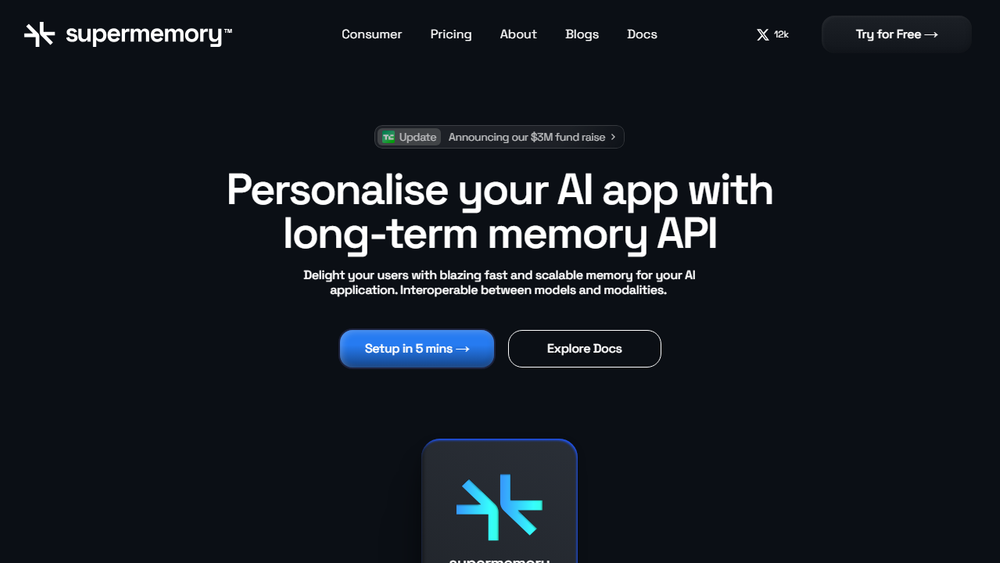 Screenshot of Supermemory