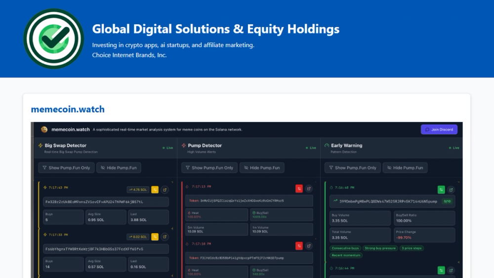 Screenshot of Choice Internet Brands, Inc. Screenshot of Choice Internet Brands, Inc.