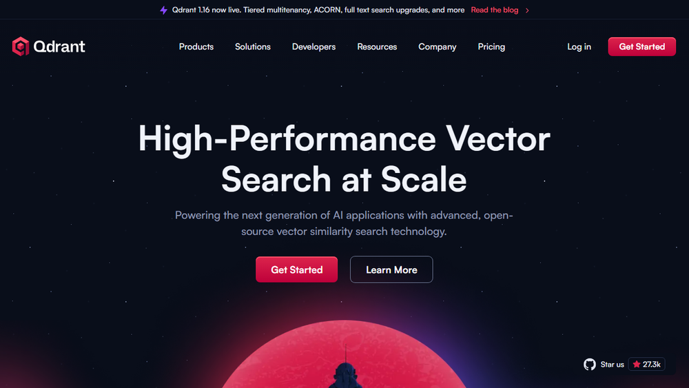 Screenshot of Qdrant Vector Database